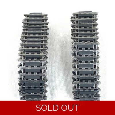 1/16 Haya Chieftain Tank Upgraded Metal Tracks with Rubber Pads / Challenger One metal tracks